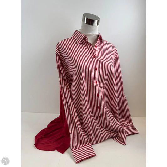 Top Long Sleeve By Laurie Felt In Red, Size: M