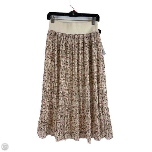 Skirt Midi By Clothes Mentor In Red & Tan, Size: 8