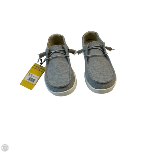 Shoes Flats By Hey Dude In Grey, Size: 7