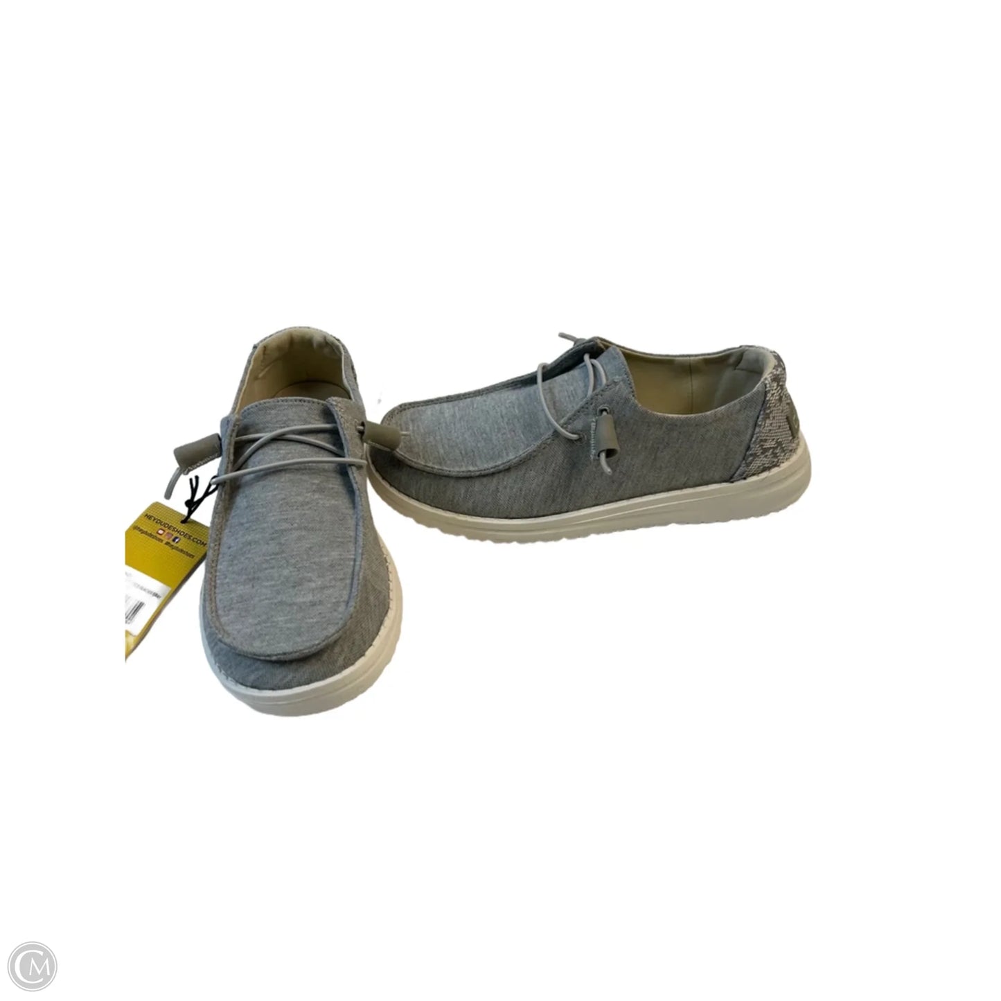Shoes Flats By Hey Dude In Grey, Size: 7