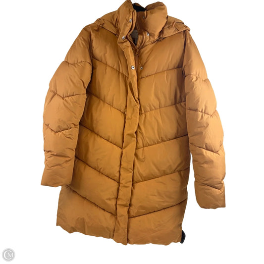 Coat Puffer & Quilted By Forever 21 In Yellow, Size: S