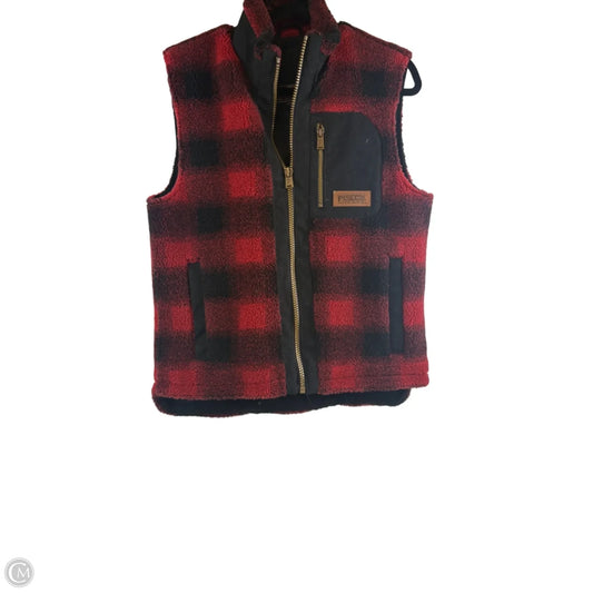 Vest Faux Fur & Sherpa By Pendleton In Black & Red, Size: Sp