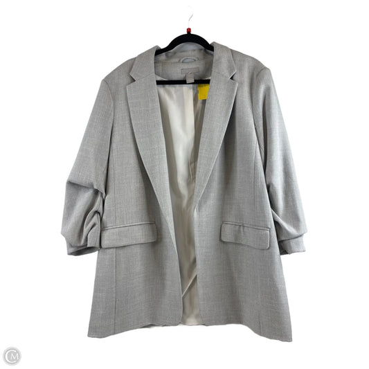 Blazer By H&m In Grey & White, Size: Xl