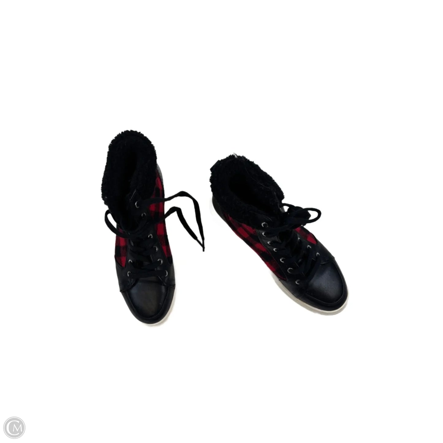 Shoes Sneakers By Marc Fisher In Black & Red, Size: 9