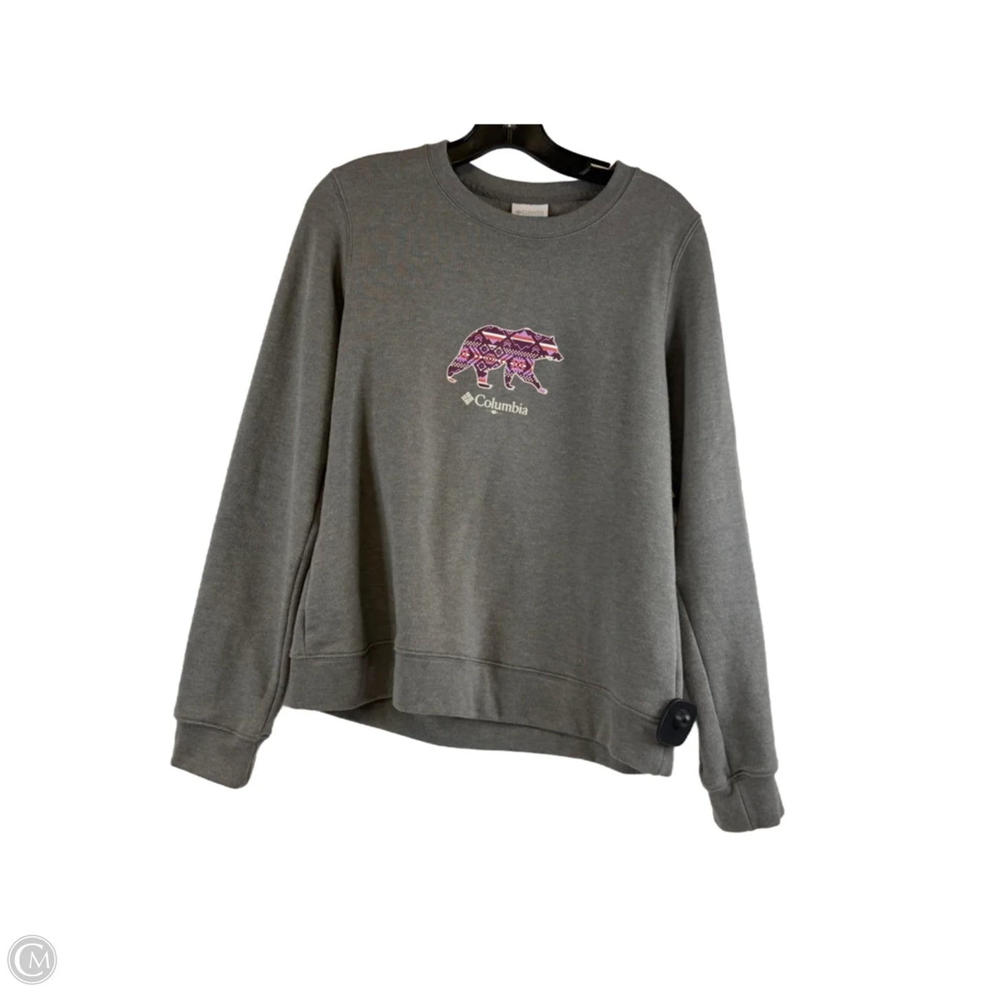 Sweatshirt Crewneck By Columbia In Green & Purple, Size: S