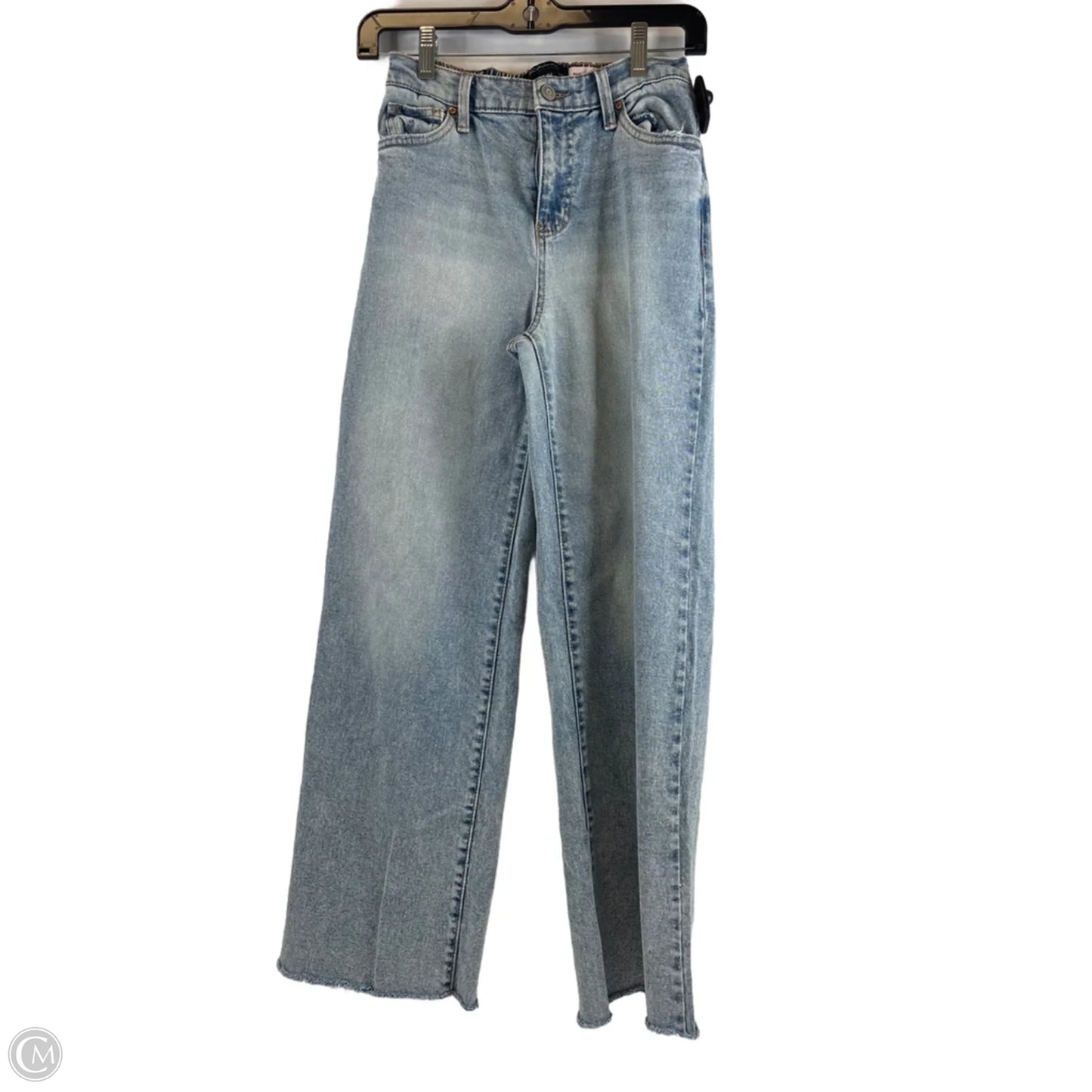 Jeans Wide Leg By Bcbg In Blue Denim, Size: 0
