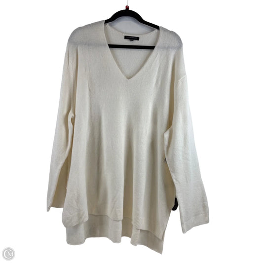 Sweater By Banana Republic In White, Size: Xl