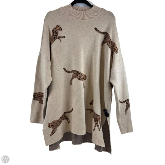 Sweater By Clothes Mentor In Brown, Size: Xl