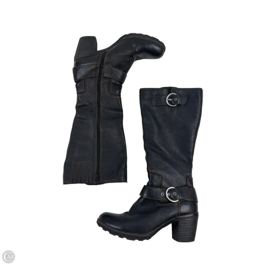 Boots Mid-calf Heels By Boc In Black, Size: 10