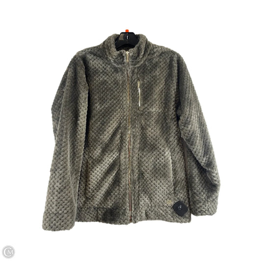 Jacket Faux Fur & Sherpa By Calvin Klein In Green, Size: M