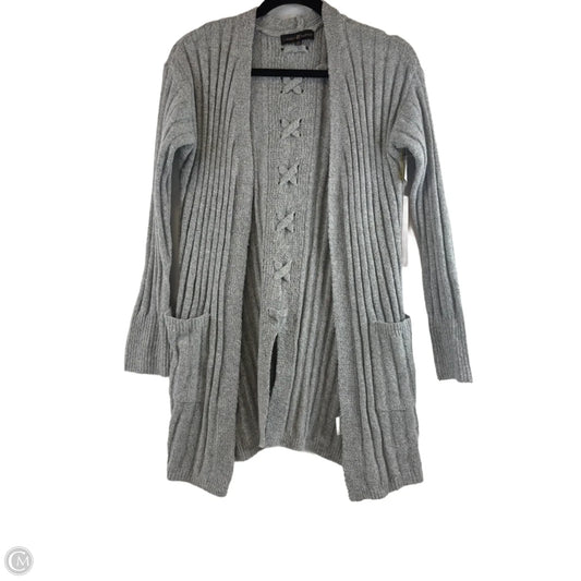 Sweater Cardigan By Almost Famous In Grey, Size: S