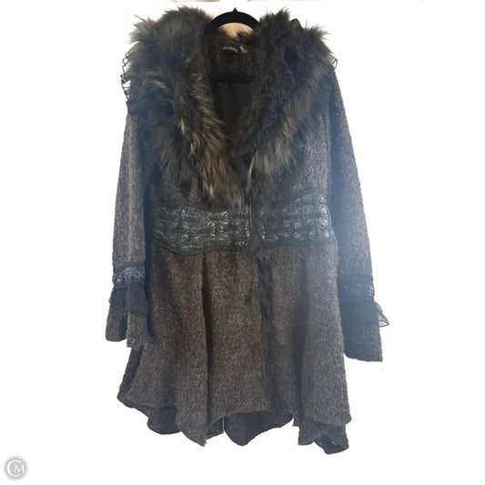 Sweater Cardigan By Clothes Mentor In Brown, Size: Xl