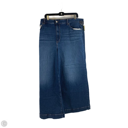 Jeans Wide Leg By Torrid In Blue Denim, Size: 24