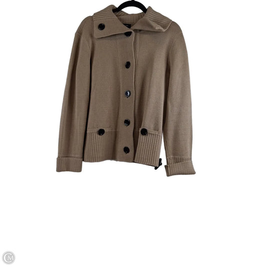 Sweater Cardigan By Jones New York In Brown, Size: L