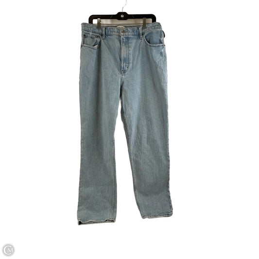 Jeans Straight By Abercrombie And Fitch In Blue Denim, Size: 14