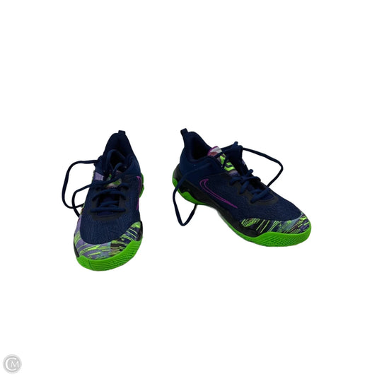 Shoes Athletic By Nike Apparel In Blue & Green, Size: 8.5