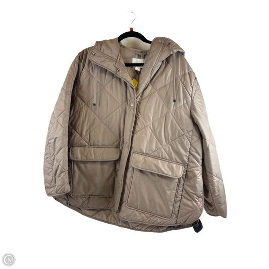 Jacket Puffer & Quilted By H&m In Beige, Size: M