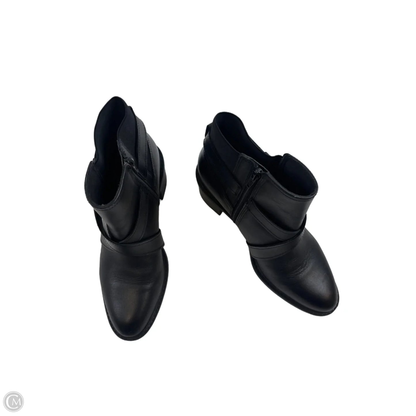 Boots Ankle Heels By Clarks In Black, Size: 9