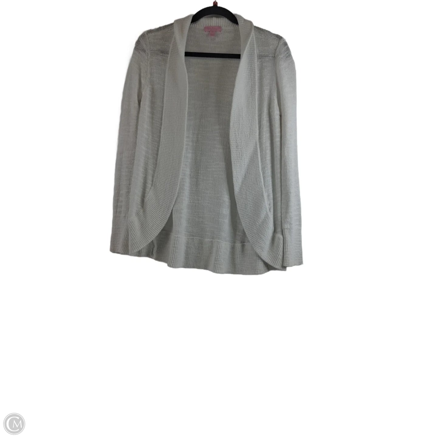 Sweater Cardigan Designer By Lilly Pulitzer In White, Size: M