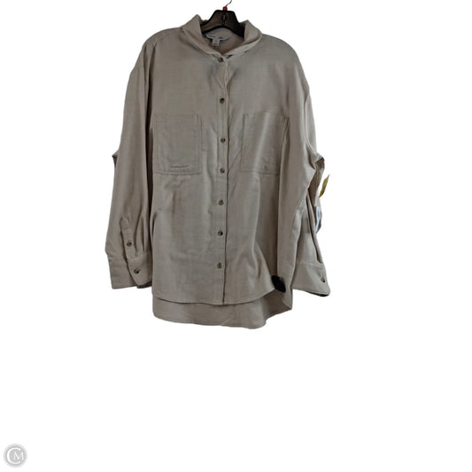 Top Long Sleeve By Old Navy In Tan, Size: Xl