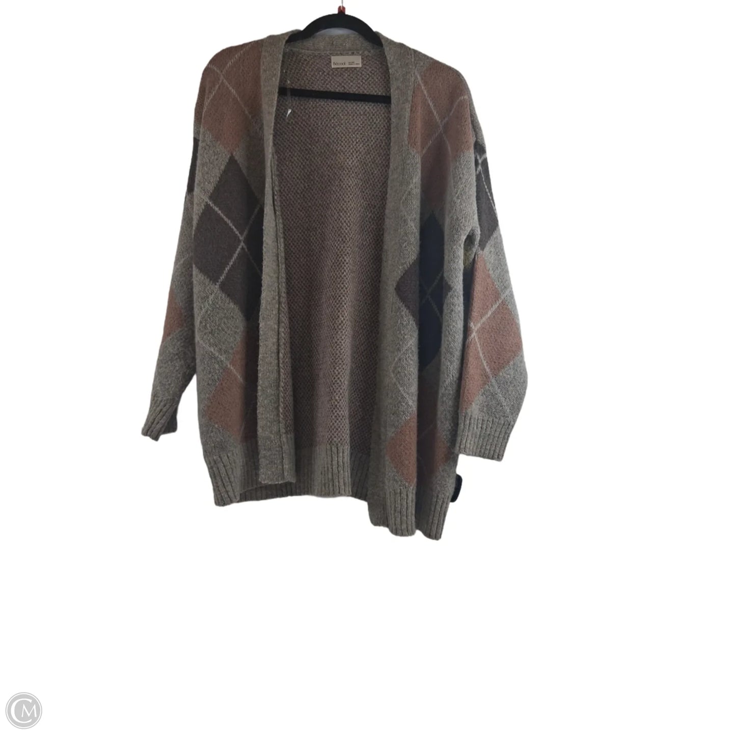 Sweater Cardigan By Be Cool In Brown, Size: L
