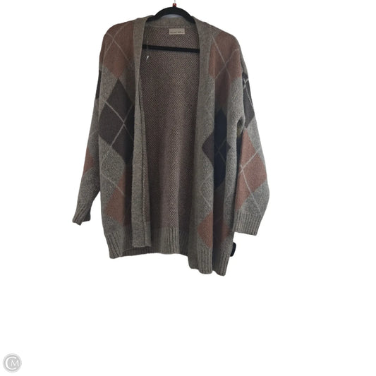 Sweater Cardigan By Be Cool In Brown, Size: L