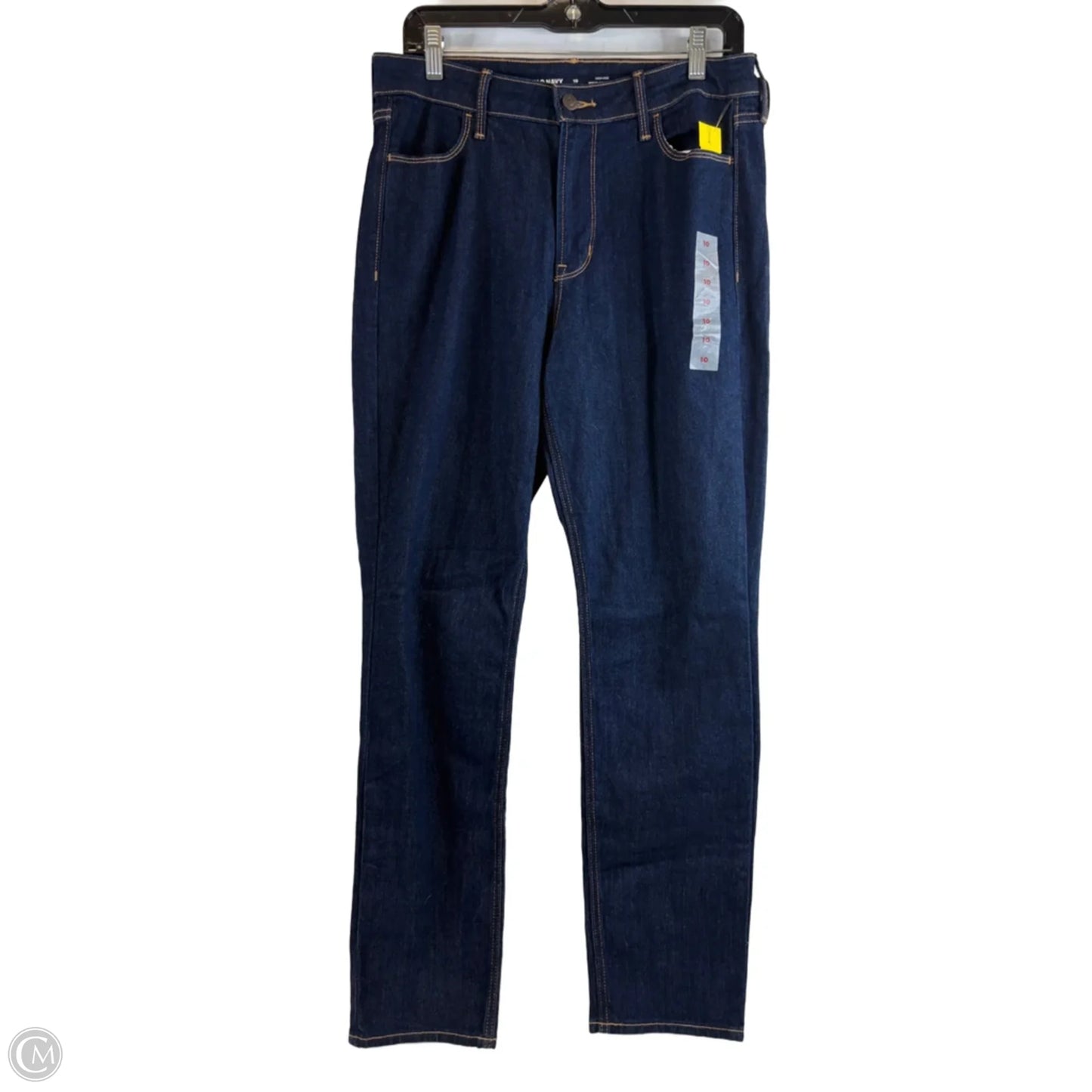 Jeans Straight By Old Navy In Blue Denim, Size: 10