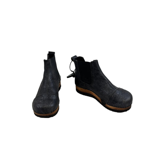 Boots Ankle Heels By Sanita In Black & Grey, Size: 6