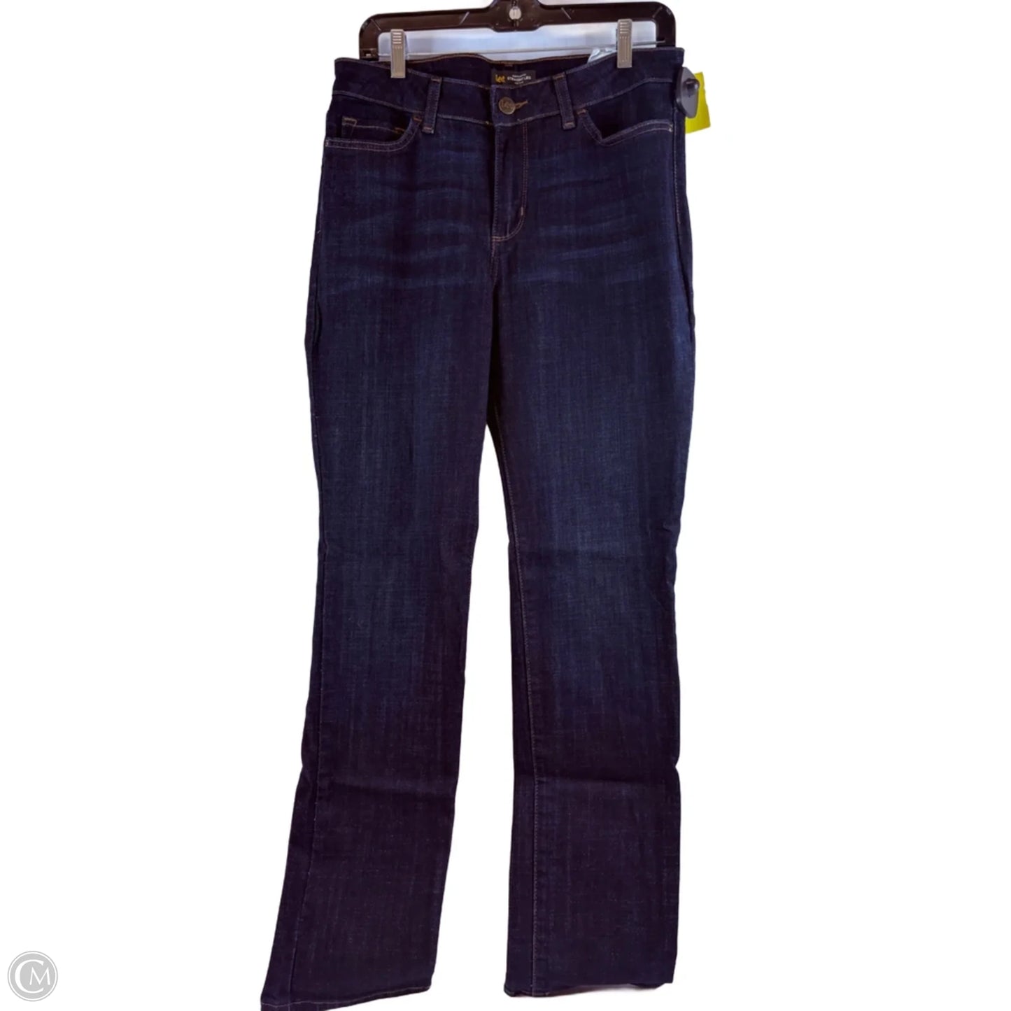 Jeans Straight By Lee In Blue Denim, Size: 12l