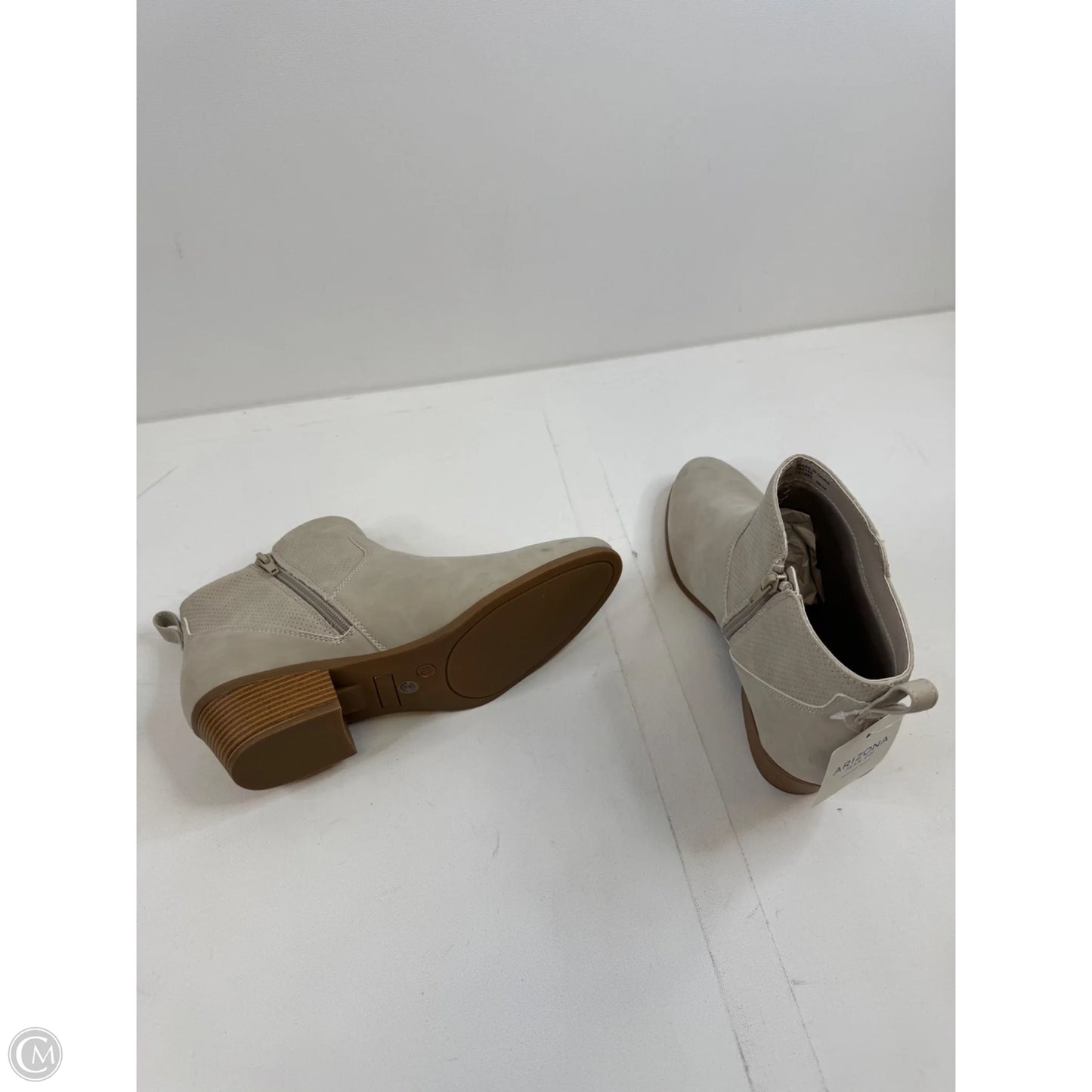 Boots Ankle Heels By Arizona In Taupe, Size: 10