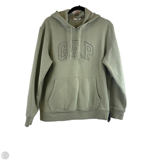 Sweatshirt Hoodie By Gap In Green, Size: M