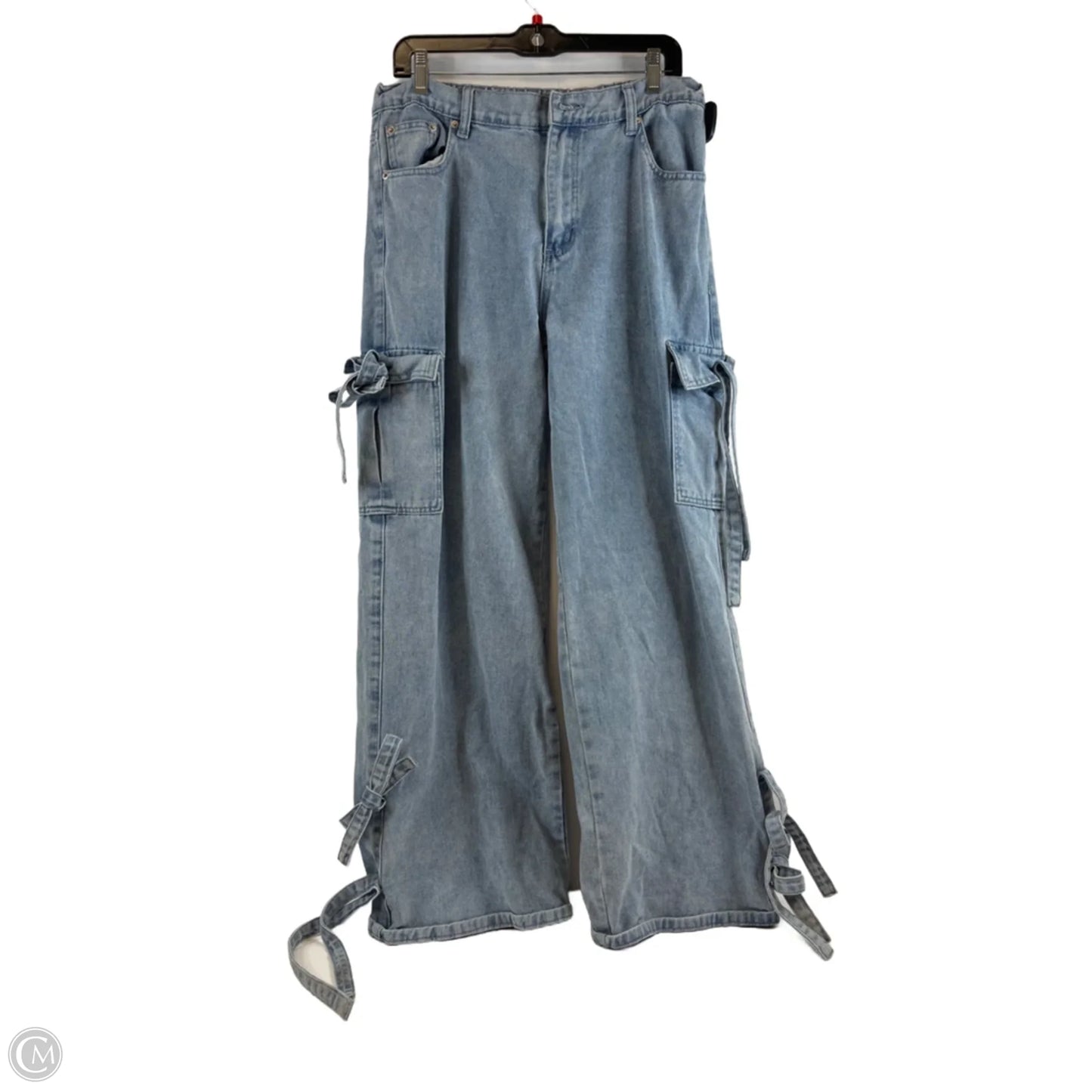 Jeans Wide Leg By Clothes Mentor In Blue Denim, Size: 12