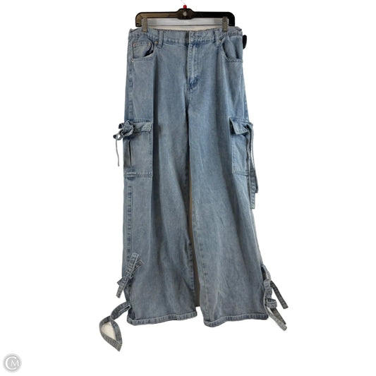 Jeans Wide Leg By Clothes Mentor In Blue Denim, Size: 12