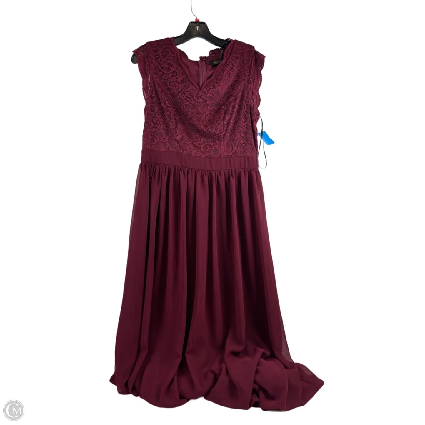 Dress Party Long By Clothes Mentor In Red, Size: L