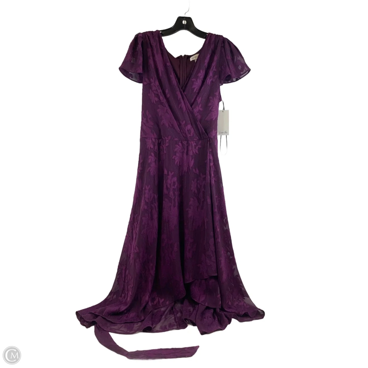 Dress Party Midi By Clothes Mentor In Purple, Size: Xl
