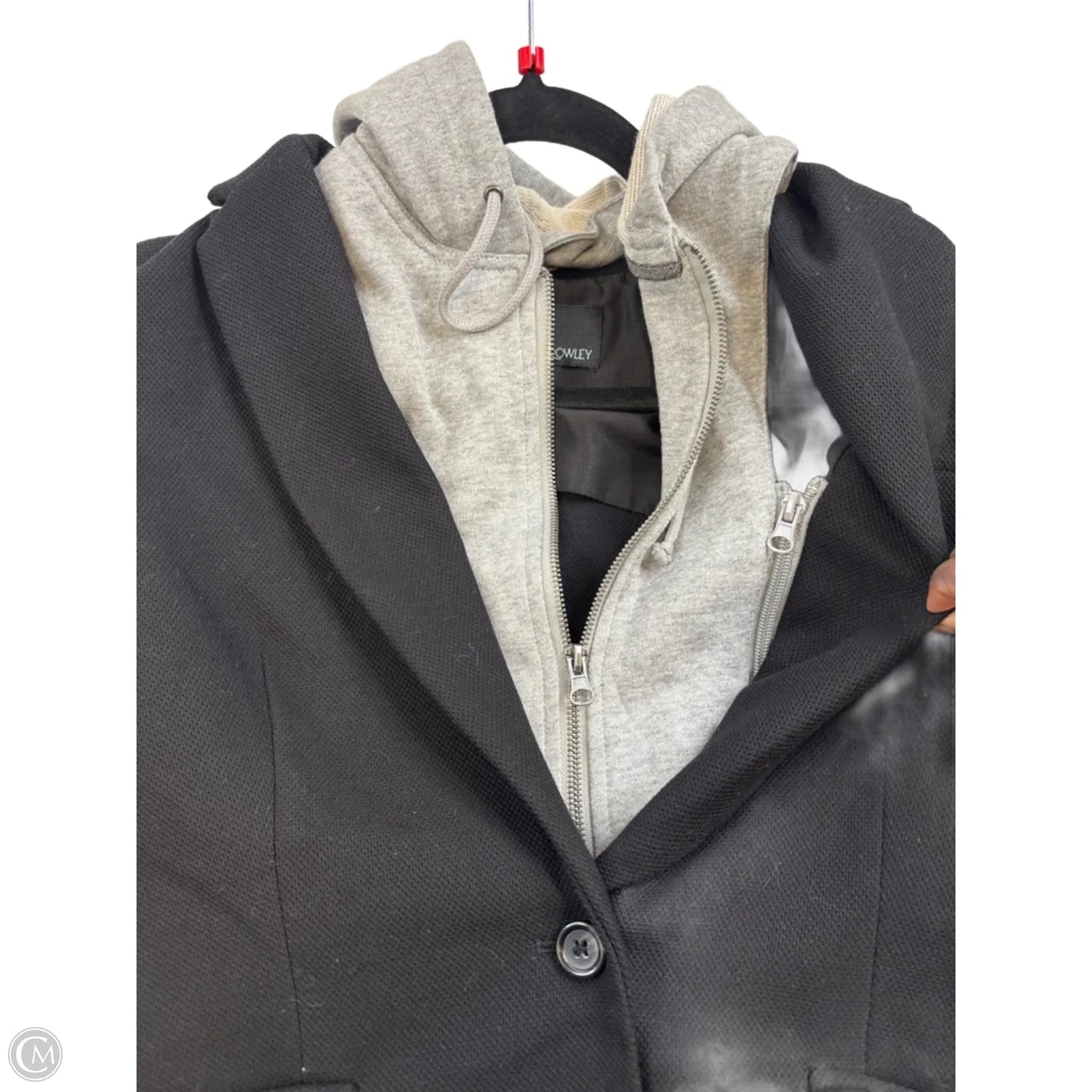 Blazer By Cynthia Rowley In Black & Grey, Size: L