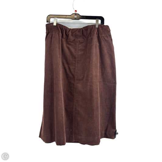 Skirt Midi By Coldwater Creek In Brown, Size: 14p