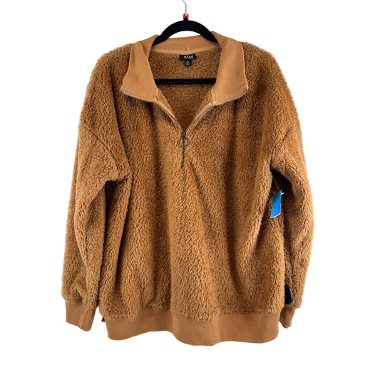 Jacket Faux Fur & Sherpa By Ana In Brown, Size: Xxl