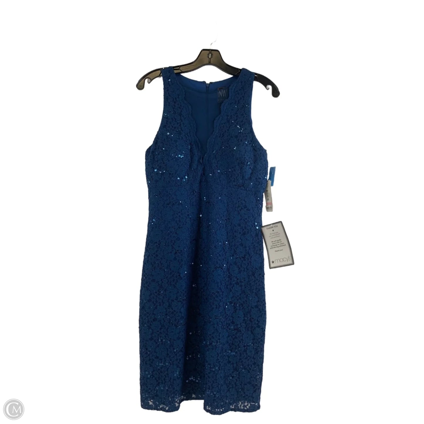 Dress Party Midi By Clothes Mentor In Blue, Size: M