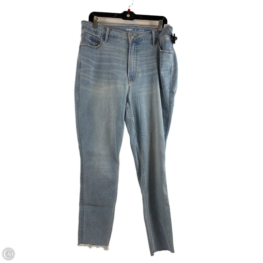 Jeans Skinny By Old Navy In Blue Denim, Size: 18