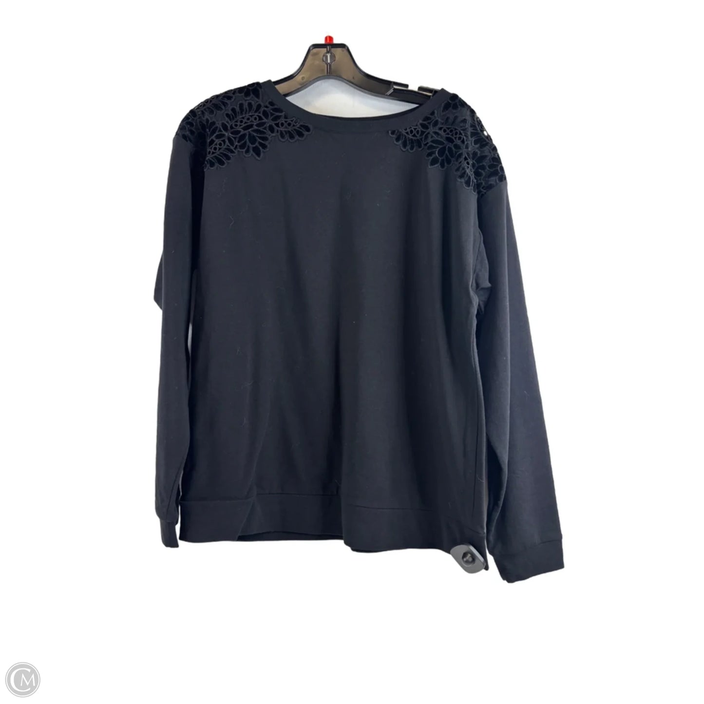 Top Long Sleeve By Loft In Black, Size: M