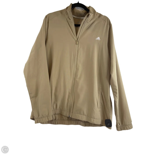Athletic Jacket By Adidas In Beige, Size: Xl