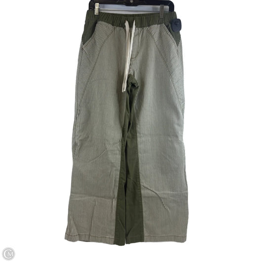 Pants Wide Leg By Clothes Mentor In Green & White, Size: 8