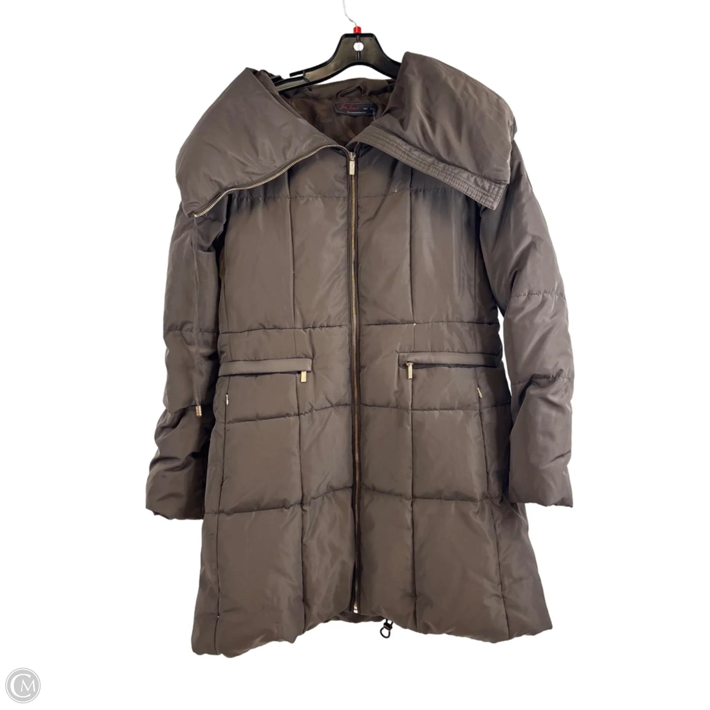 Jacket Puffer & Quilted By Clothes Mentor In Brown, Size: Xl