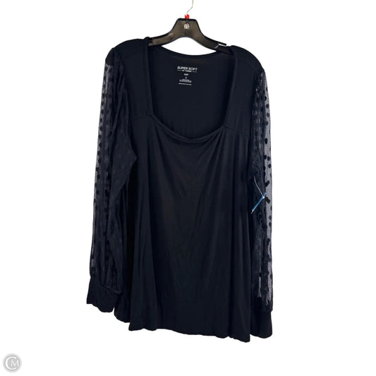 Top Long Sleeve By Torrid In Black, Size: 2x