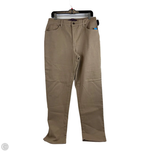 Jeans Straight By Gloria Vanderbilt In Tan, Size: 10