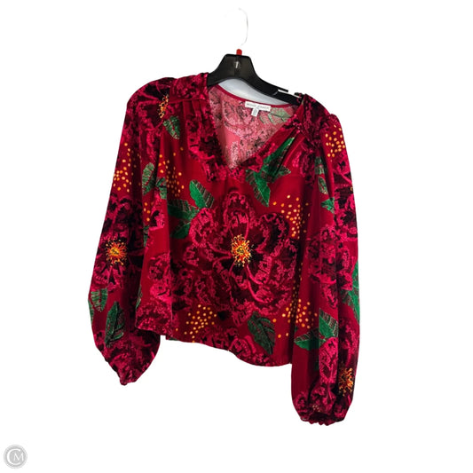 Top Long Sleeve By Clothes Mentor In Green & Red, Size: S