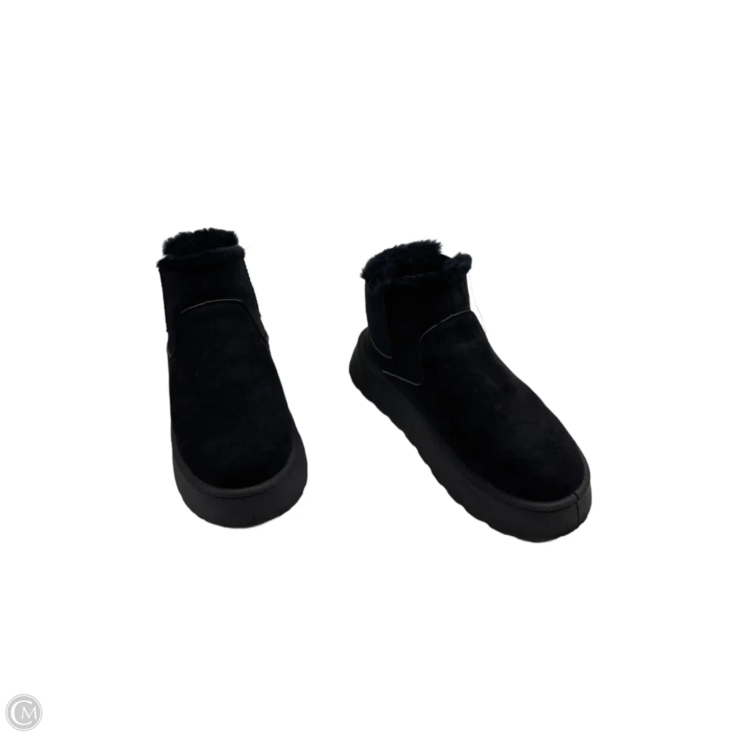 Boots Ankle Flats By Clothes Mentor In Black, Size: 9