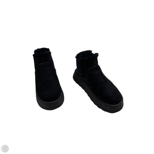 Boots Ankle Flats By Clothes Mentor In Black, Size: 9