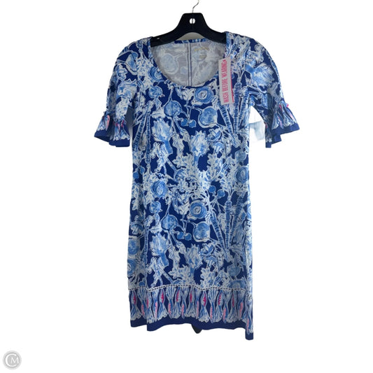 Dress Designer By Lilly Pulitzer In Blue & White, Size: Xxs